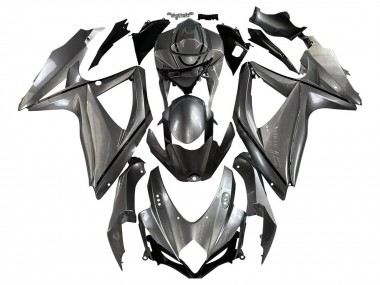 Lojas Carenagens Moto Suzuki GSXR 600 / GSXR 750 2008-2010 - Cinzento Fosco Preto