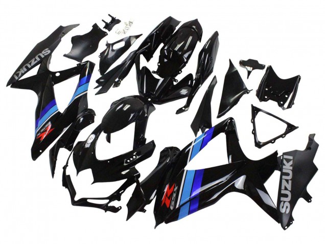Lojas Carenagens Moto Suzuki GSXR 600 / GSXR 750 2008-2010 - Preto Brilhante Azul