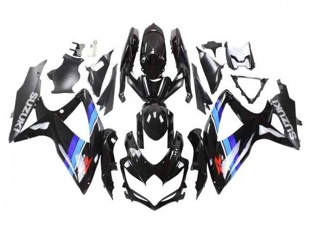 Lojas Carenagens Moto Suzuki GSXR 600 / GSXR 750 2008-2010 - Preto Brilhante Azul