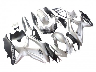 Lojas Carenagens Moto Suzuki GSXR 600 / GSXR 750 2008-2010 - Prata Preto Fosco