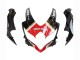 Lojas Carenagens Moto Suzuki GSXR 600 / GSXR 750 2008-2010 - Preto Brilhante Vermelho Branco Motul Lucky Strike