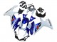 Lojas Carenagem Moto Suzuki GSXR 600 / GSXR 750 2011-2024 - Branco Azul Vermelho