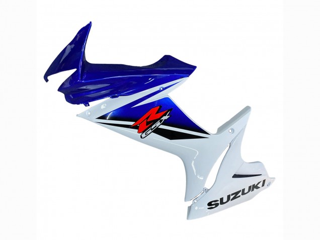 Lojas Carenagem Moto Suzuki GSXR 600 / GSXR 750 2011-2024 - Branco Azul Vermelho
