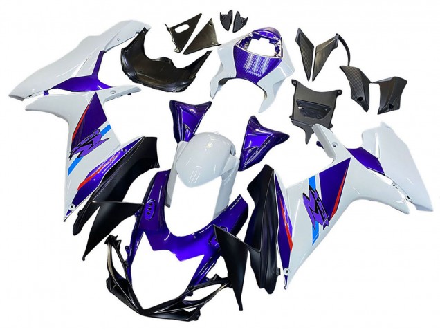 Lojas Carenagens Moto Suzuki GSXR 600 / GSXR 750 2011-2024 - Azul Roxo Branco