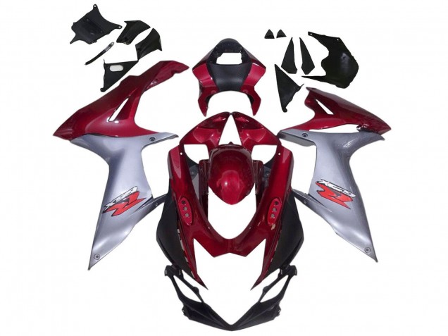 Lojas Carenagens Moto Suzuki GSXR 600 / GSXR 750 2011-2024 - Vermelho Prata