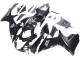 Lojas Carenagens Moto Suzuki GSXR 600 / GSXR 750 2011-2024 - Preto Brilhante Preto Fosco Branco Decal