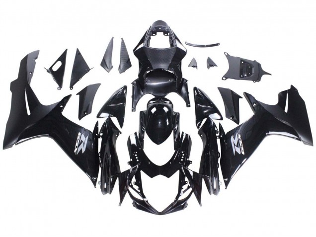 Lojas Carenagens Moto Suzuki GSXR 600 / GSXR 750 2011-2024 - Preto Brilhante Preto Fosco Branco Decal