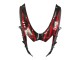 Lojas Carenagens Moto Suzuki GSXR 600 / GSXR 750 2011-2024 - Preto Brilhante Vermelho Chama