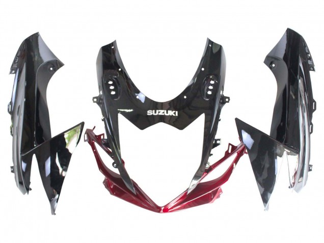 Lojas Carenagem Moto Suzuki GSXR 600 / GSXR 750 2011-2024 - Vermelho Preto Brilhante