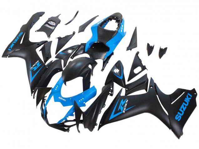 Lojas Carenagem Moto Suzuki GSXR 600 / GSXR 750 2011-2024 - Azul Preto Fosco
