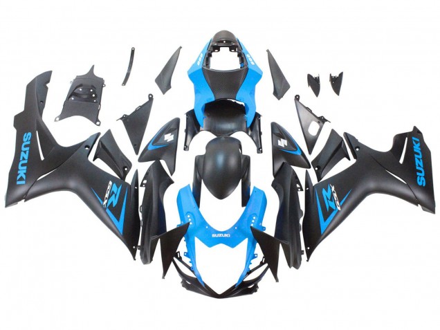Lojas Carenagem Moto Suzuki GSXR 600 / GSXR 750 2011-2024 - Azul Preto Fosco
