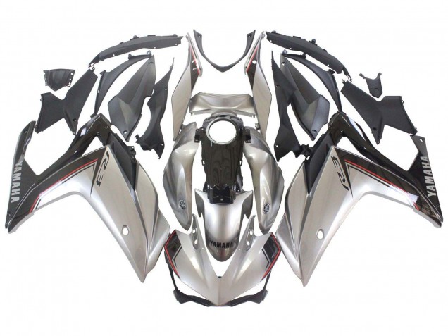 Lojas Carenagens Moto Yamaha YZF R3/R25 2015-2018 - Prata Preto