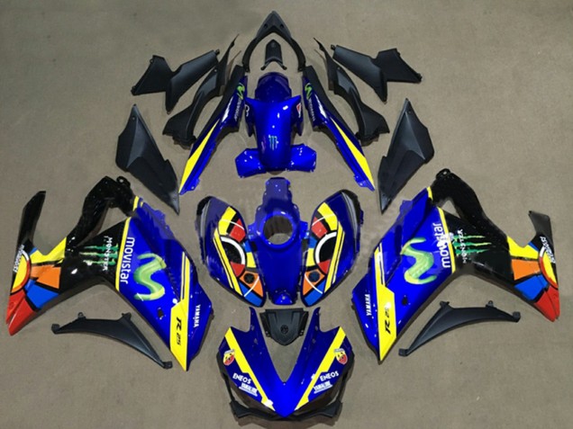 Lojas Carenagens Moto Yamaha YZF R3/R25 2015-2018 - Azul Amarelo Vermelho Preto Verde Monstro
