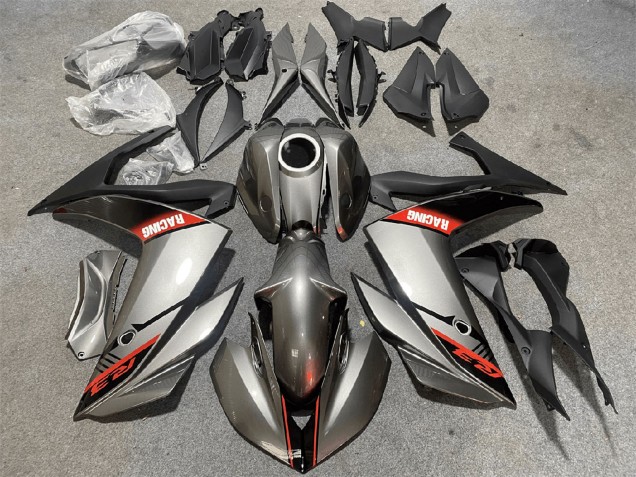 Lojas Carenagens Moto Yamaha YZF R3/R25 2015-2018 - Prata Vermelho Preto Corrida