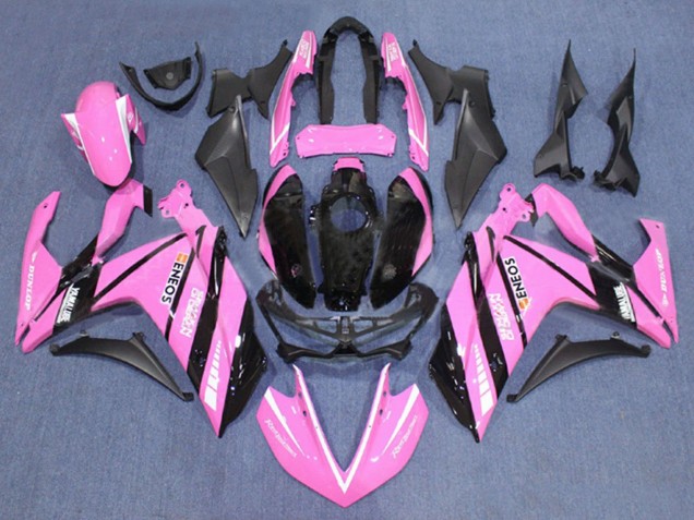 Lojas Carenagens Moto Yamaha YZF R3/R25 2015-2018 - Rosa Preto Yamalube ENEOS