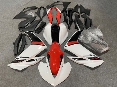 Lojas Kits Carenagem Moto Yamaha YZF R3/R25 2015-2018 - Branco Vermelho Preto