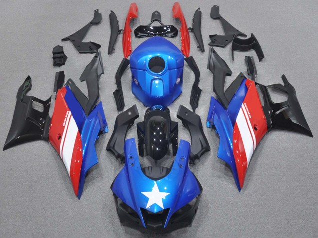 Lojas Carenagens Moto Yamaha YZF R3/R25 2015-2018 - Azul Branco Vermelho Preto