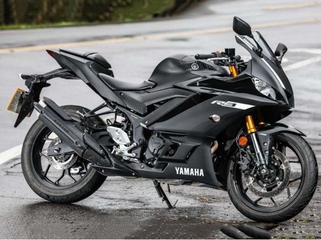 Lojas Carenagens Moto Yamaha YZF R3/R25 2019-2021 - Preto Fosco Prata
