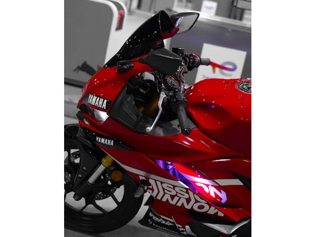 Lojas Carenagens Moto Yamaha YZF R3/R25 2019-2021 - Vermelho Escuro Branco Prata Preto Valsir