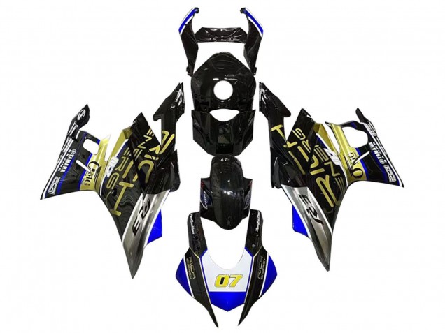 Lojas Carenagens Moto Yamaha YZF R3/R25 2019-2021 - Branco Azul Preto Ouro Trick Star 07