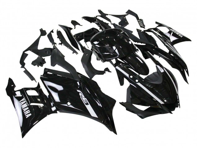 Lojas Carenagens Moto Yamaha YZF R3/R25 2019-2021 - Preto Brilhante Branco