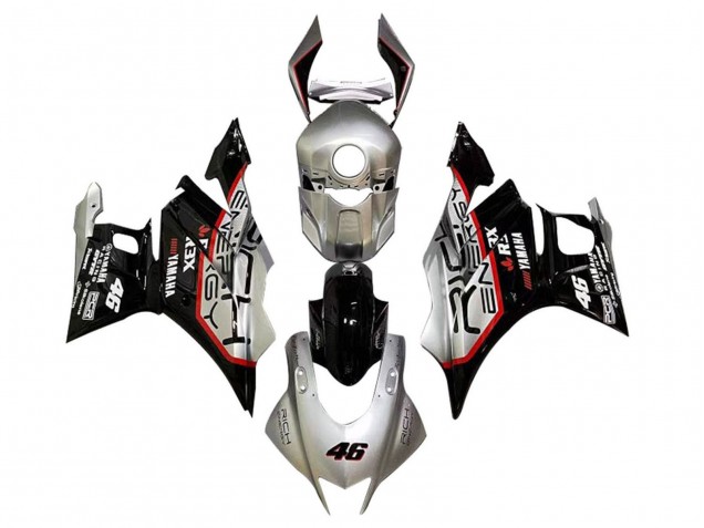 Lojas Carenagens Moto Yamaha YZF R3/R25 2019-2021 - Prata Vermelho Preto 46