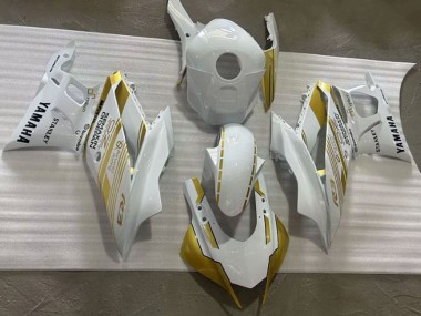 Lojas Carenagens Moto Yamaha YZF R3/R25 2019-2021 - Branco Ouro Semakin Didepan