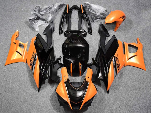 Lojas Carenagens Moto Yamaha YZF R3/R25 2019-2021 - Laranja Preto Brilhante