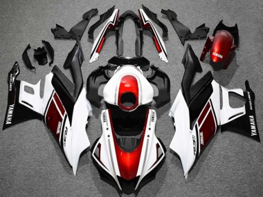 Lojas Carenagens Moto Yamaha YZF R3/R25 2019-2021 - Branco Vermelho Preto