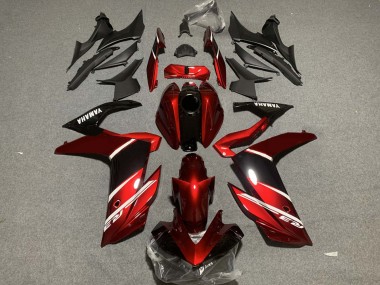 Lojas Carenagens Moto Yamaha YZF R3/R25 2019-2021 - Vermelho Branco Preto Brilhante