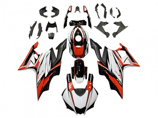 Lojas Carenagem Moto Yamaha YZF R3/R25 2019-2021 - Branco Vermelho Preto