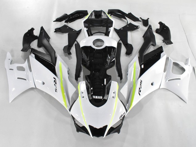 Lojas Carenagens Moto Yamaha YZF R3/R25 2019-2021 - Branco Verde Preto