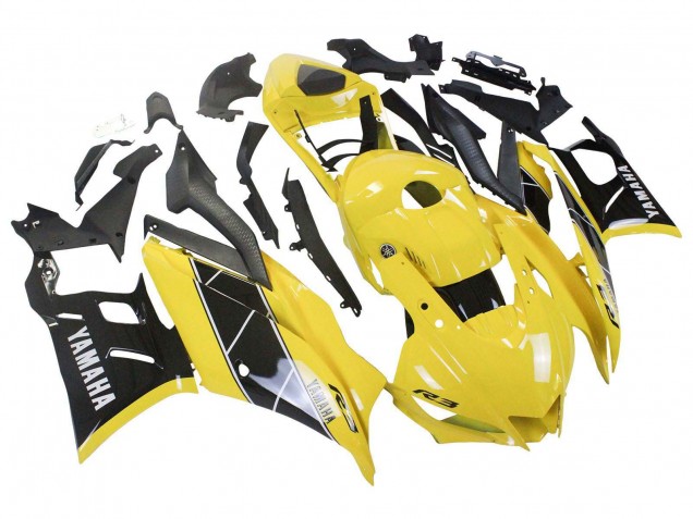 Lojas Carenagens Moto Yamaha YZF R3/R25 2019-2021 - Amarelo Preto