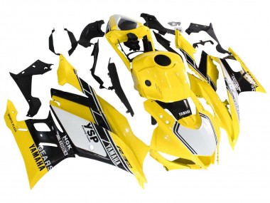 Lojas Carenagens Moto Yamaha YZF R3/R25 2019-2021 - Amarelo Branco Preto Listra