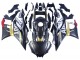 Lojas Carenagens Moto Yamaha YZF R3/R25 2022-2024 - Preto Fibra de Carbono Estilo Ouro Vermelho ABBOT