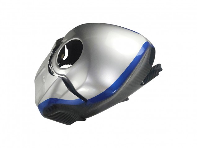 Lojas Carenagens Moto Yamaha YZF R3/R25 2022-2024 - Preto Fibra de Carbono Estilo Prata Azul