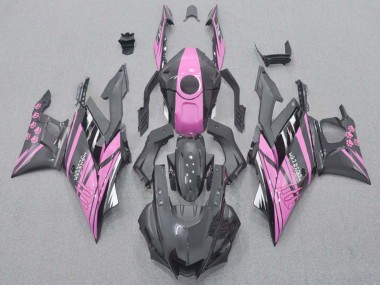 Lojas Carenagens Moto Yamaha YZF R3/R25 2022-2024 - Rosa Preto Monstro