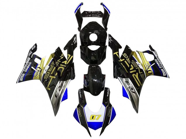 Lojas Carenagens Moto Yamaha YZF R3/R25 2022-2024 - Branco Azul Ouro Preto Brilhante