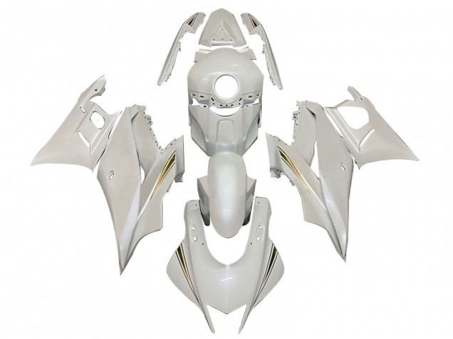 Lojas Carenagens Moto Yamaha YZF R3/R25 2022-2024 - Branco Ouro