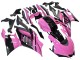 Lojas Carenagens Moto Yamaha YZF R3/R25 2022-2024 - Rosa Preto Brilhante Monstro