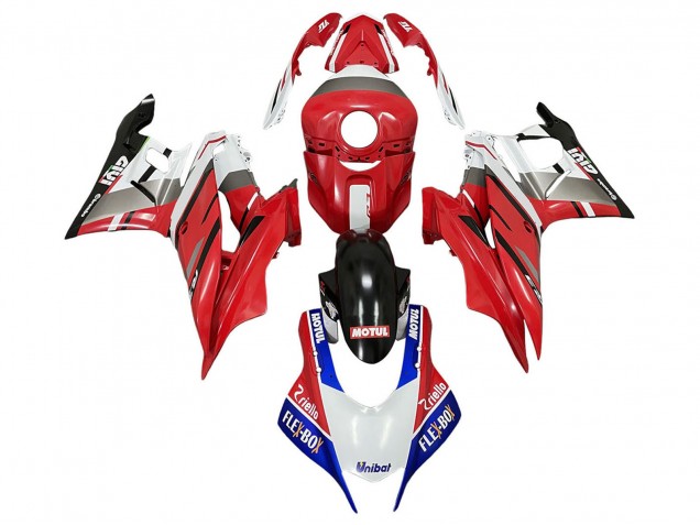 Lojas Carenagens Moto Yamaha YZF R3/R25 2022-2024 - Branco Vermelho Azul Preto Motul Flex Box Givi Unubat