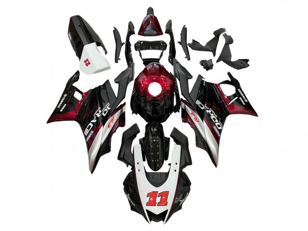 Lojas Carenagens Moto Yamaha YZF R3/R25 2022-2024 - Vermelho Prata Preto 11