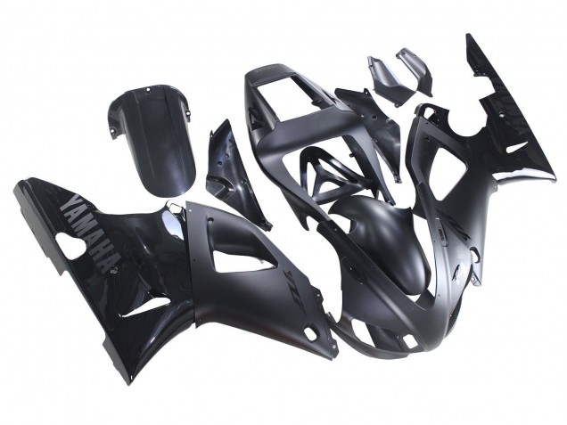 Lojas Carenagens Moto Yamaha YZF 1000 R1 1998-1999 - Preto Fosco Preto Brilhante