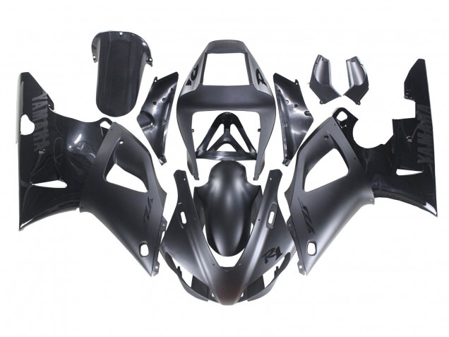 Lojas Carenagens Moto Yamaha YZF 1000 R1 1998-1999 - Preto Fosco Preto Brilhante