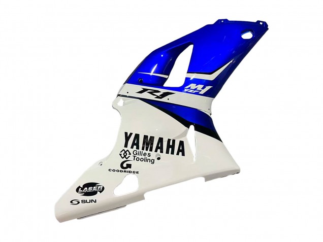 Lojas Carenagens Moto Yamaha YZF 1000 R1 1998-1999 - Branco Azul Preto