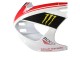Lojas Carenagens Moto Yamaha YZF 1000 R1 1998-1999 - Vermelho Branco Preto Amarelo Monstro Milwaukee MAXXIS 11