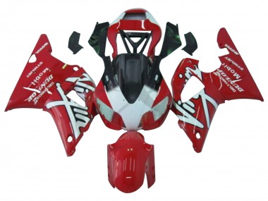 Lojas Carenagens Moto Yamaha YZF 1000 R1 1998-1999 - Vermelho Branco Preto Dunlop
