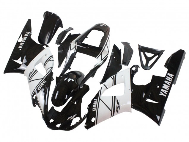 Lojas Carenagens Moto Yamaha YZF 1000 R1 2000-2001 - Branco Preto