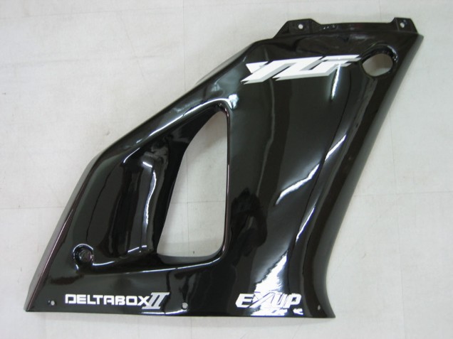 Lojas Carenagens Moto Yamaha YZF 1000 R1 2000-2001 - Preto Brilhante Branco Decal