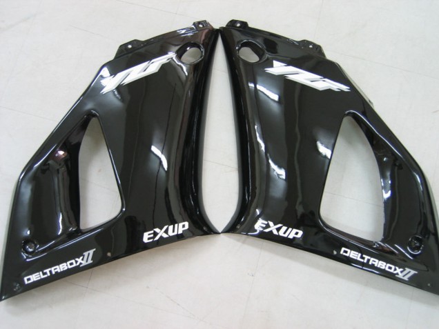 Lojas Carenagens Moto Yamaha YZF 1000 R1 2000-2001 - Preto Brilhante Branco Decal